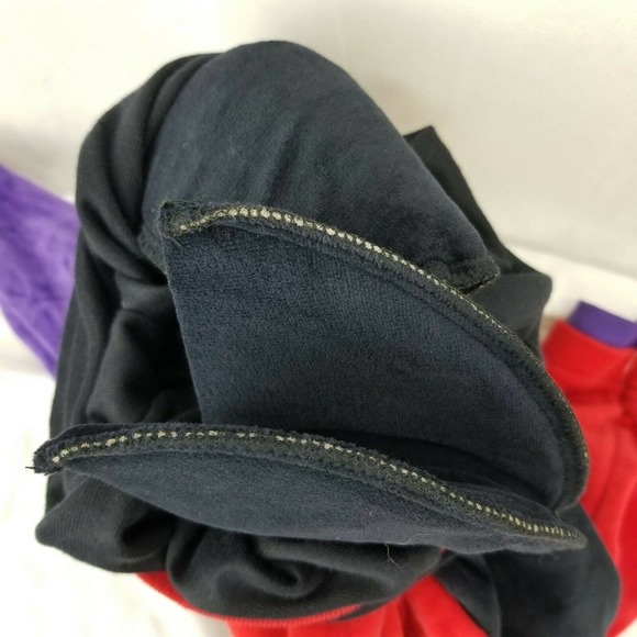 Vintage 80'S Retro Velour Color Block Sweater Sweatshirt Marissa Jamesway M NOS - Picture 12 of 12